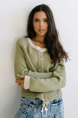 Margaret Contrast Cardigan - Final Sale