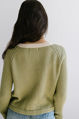 Margaret Contrast Cardigan - Final Sale