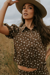 Victoria Floral Bubble Blouse - Final Sale