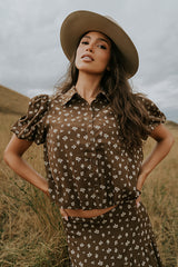 Victoria Floral Bubble Blouse - FINAL SALE
