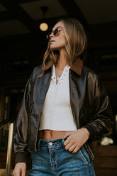 Siena Vegan Leather Jacket - FINAL SALE