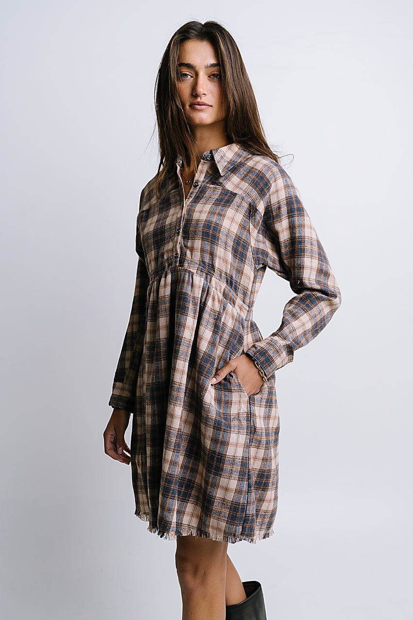 Karrie Plaid Mini Dress - FINAL SALE