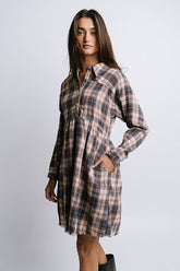 Karrie Plaid Mini Dress - FINAL SALE