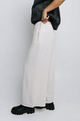 Salma Wide Leg Pants In Oatmeal - Final Sale