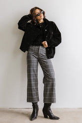 Fisher Plaid Wide Leg Pants - FINAL SALE