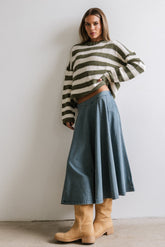 Kathy Denim Midi Skirt - FINAL SALE