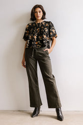 Rose Pleated Blouse - FINAL SALE