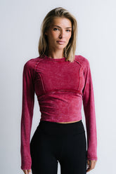 Louise Fitted Top in Red - FINAL SALE