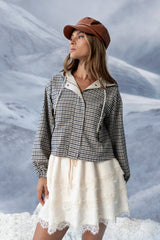 Ross Plaid Jacket In Olive - Final Sale
