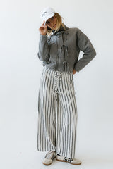 Quinn Quilted Jacket In Charcoal - Final Sale