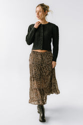 France Knit Cardigan in Charcoal - FINAL SALE