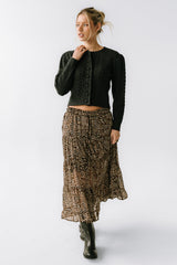 France Knit Cardigan in Charcoal - FINAL SALE