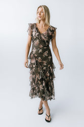 Kensie Ruffle Maxi Dress - FINAL SALE