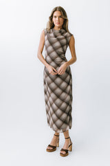 Maxine Plaid Maxi Dress