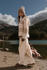 Jolene Striped Sweater In Brown - Final Sale