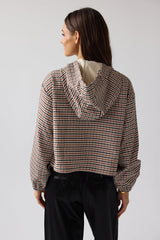Ross Plaid Jacket In Rust