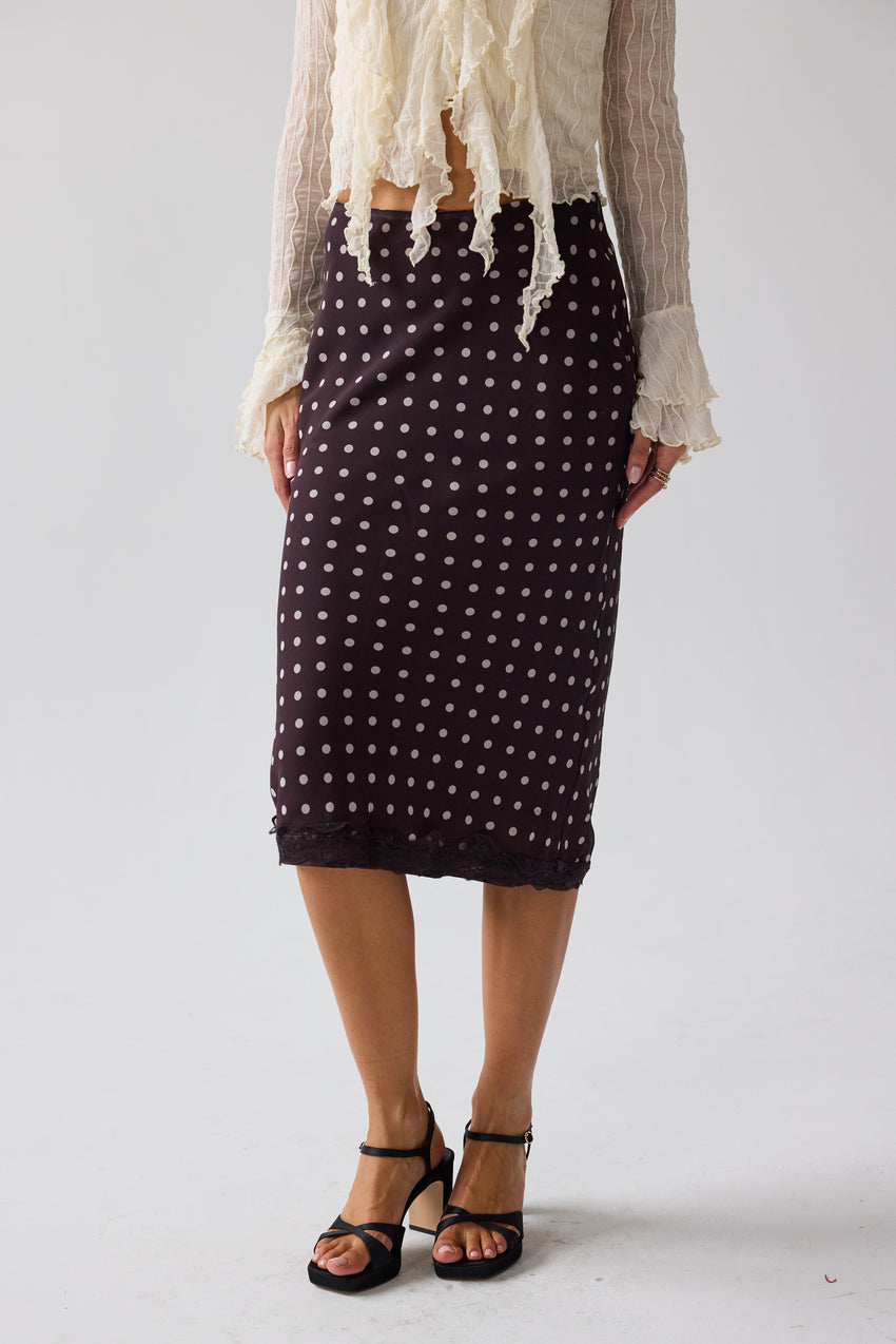 Croft Polka Dot Midi Skirt - FINAL SALE