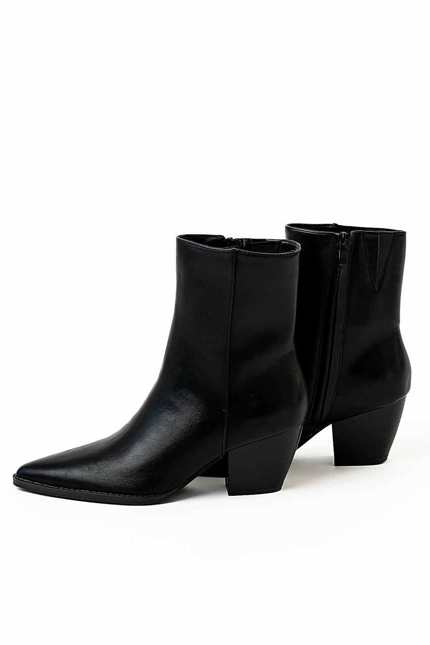 Yuna Vegan Leather Booties - FINAL SALE