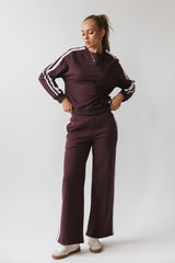 Mickey Sweatshirt In Burgundy - Final Sale