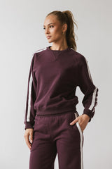 Mickey Sweatshirt In Burgundy - Final Sale
