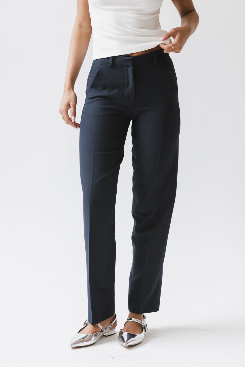 Mitchel Straight Leg Trouser in Navy - FINAL SALE