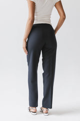 Mitchel Straight Leg Trouser In Navy - Final Sale
