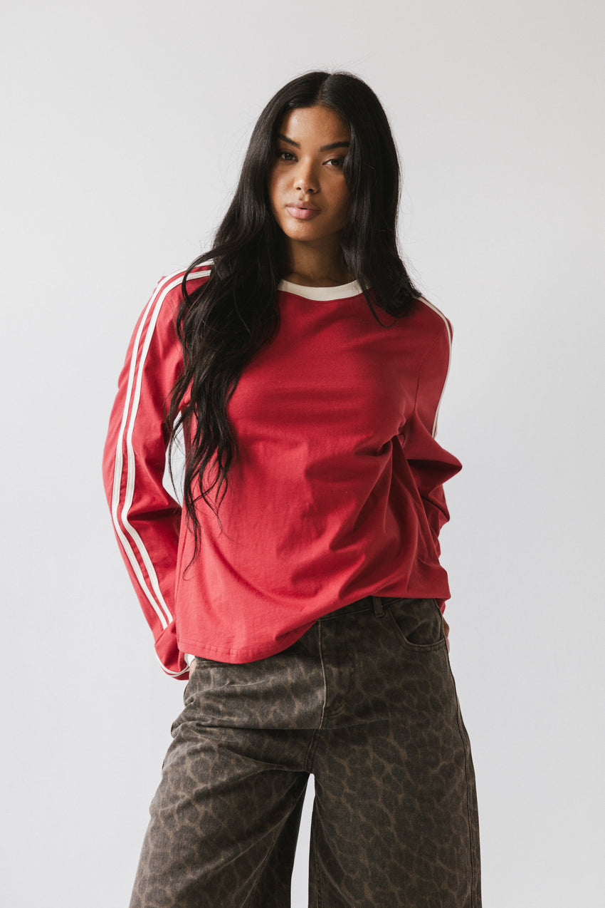 Romy Striped top in Red - FINAL SALE