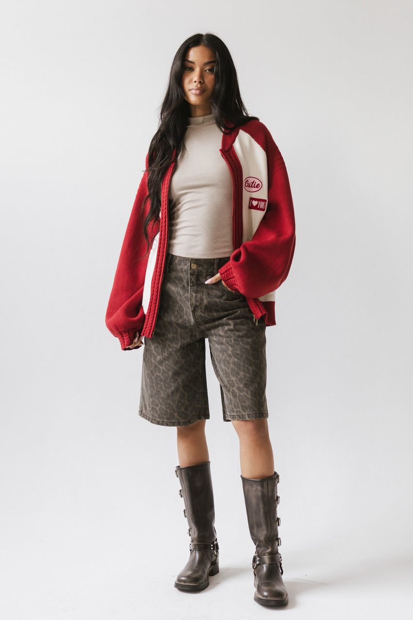 Jessy Leopard Bermuda Shorts - FINAL SALE