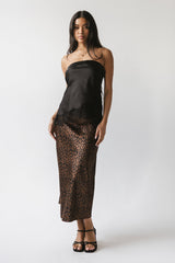 Pura Lace Trim Tube Top In Black - Final Sale