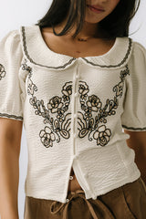 Jamie Embroidered Top - FINAL SALE