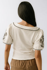 Jamie Embroidered Top - Final Sale