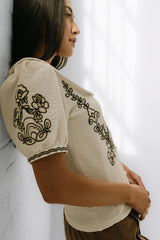 Jamie Embroidered Top - Final Sale