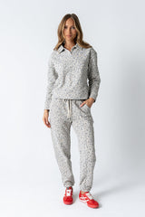 Patricia Collared Sweatshirt In Leopard - Final Sale
