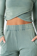 Kassie Joggers In Teal - Final Sale