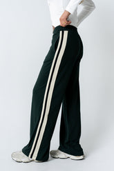 Avery Striped Pants in Green - FINAL SALE