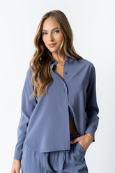 Tacie Button Up in Blue - FINAL SALE