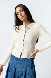 Mindy Button Front Sweater in Multi - FINAL SALE