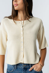 Macey Knit Sweater in Yellow - FINAL SALE