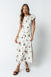 Jenna Floral Maxi Dress in Off White - FINAL SALE