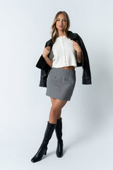 Macey Knit Sweater In Cream - Final Sale
