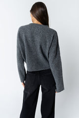 Maci Cardigan In Charcoal