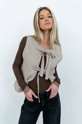Vanessa Gingham Vest - FINAL SALE