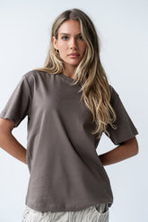Chance Tee in Brown - FINAL SALE