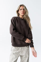 Marie Oversized Sweatshirt in Brown - FINAL SALE