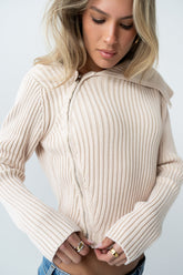 Beth Knit Jacket in Blush - FINAL SALE