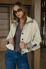 Warren Smocked Blouse In Brown - Final Sale