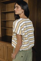 Ellie Striped Bubble Top - Final Sale
