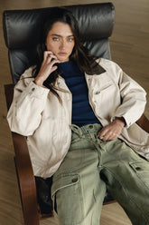 Ember Barn Jacket in Ecru - FINAL SALE