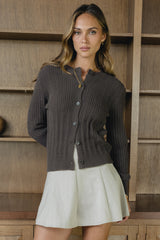 Marissa Knit Sweater in Brown - FINAL SALE