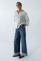 Ollie Striped Button Up